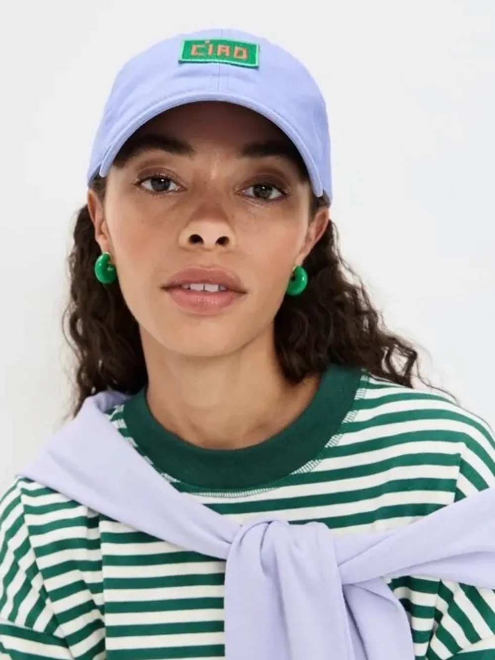 Clare V Sky Blue Baseball Cap